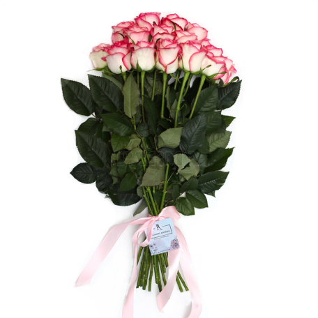 Ծաղկեփունջ «Flowers Armenia» վարդ, վարդագույն 15հատ