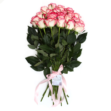 Ծաղկեփունջ «Flowers Armenia» վարդ, վարդագույն 21հատ
