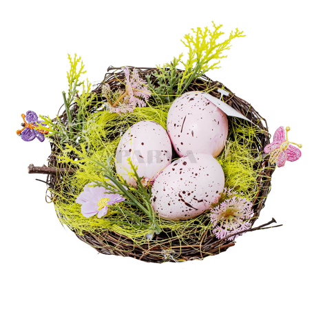 Easter decoration, egg with nest