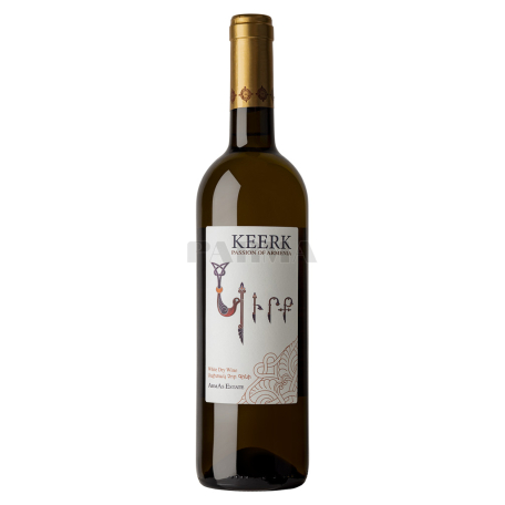 Вино `Кирк` белое, сухое 750мл