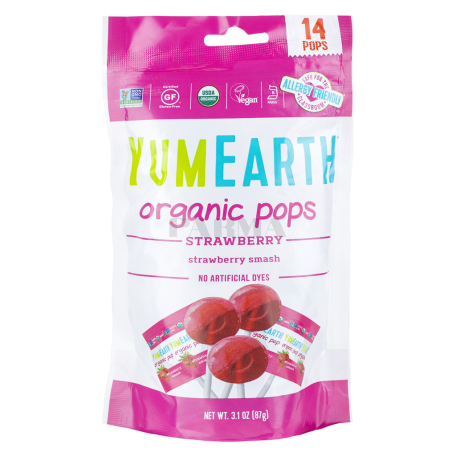 Սառնաշաքար «YumEarth Organic» ելակ 87գ