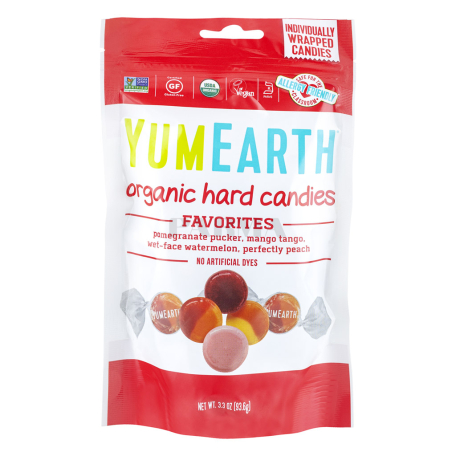 Սառնաշաքար «YumEarth Organic» նուռ, մանգո, դեղձ, ձմերուկ 93․6գ