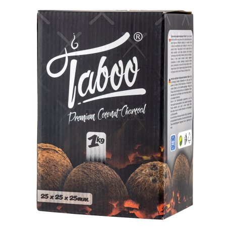 Уголь `Taboo Premium Coconut` для кальяна 1кг