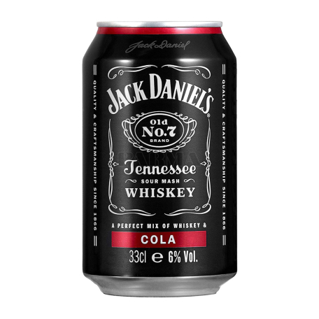 Կոկտեյլ «Jack Daniel`s + Cola» 330մլ