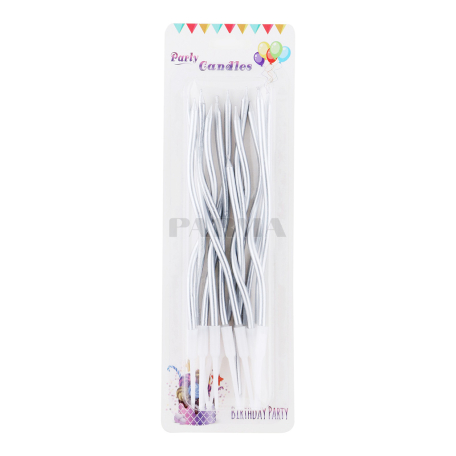 Մոմ «Happy Birthady» գալարաձև 12հատ