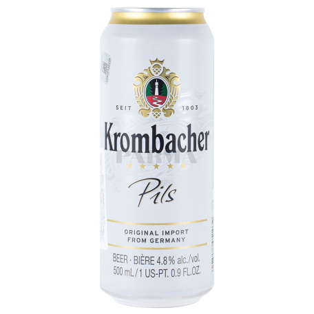 Пиво `Krombacher Pils` светлое 500мл
