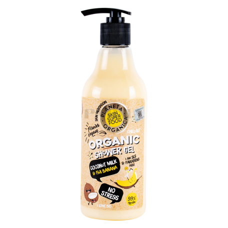 Գել լոգանքի «Planeta Organica Coconut Milk & Banana» 500մլ
