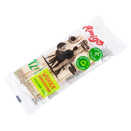 Մեկանգամյա օգտագործման պատառաքաղներ «Amigo» 12հատ