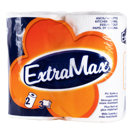 Թղթե սրբիչ «ExtraMax» եռաշերտ 2հատ