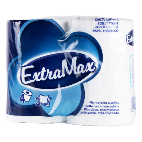Туалетная бумага `ExtraMax` 4 штук
