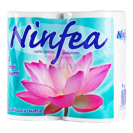 Туалетная бумага `Ninfea` 4 штук