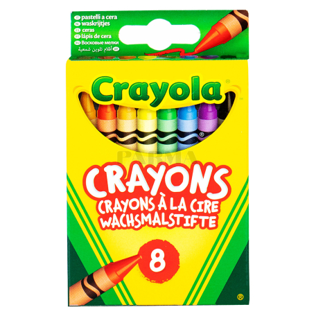 Карандаши восковые `Crayola` 8шт.