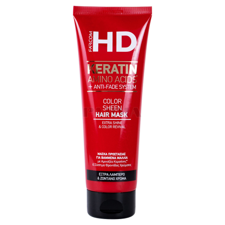 Маска для волос `HD Keratin Color Sheen` 250мл