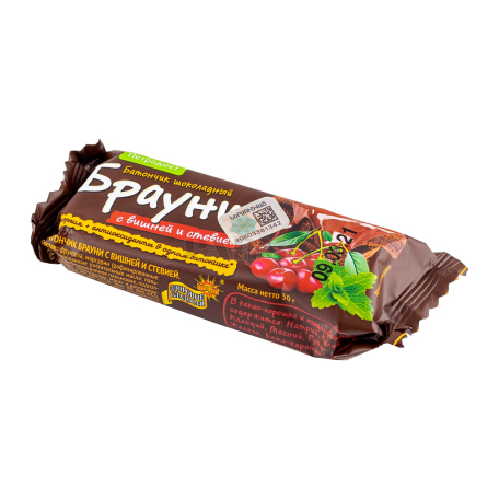 Բատոն «Петродиет Брауни» շոկոլադե, բալ, ստեվիա 50գ