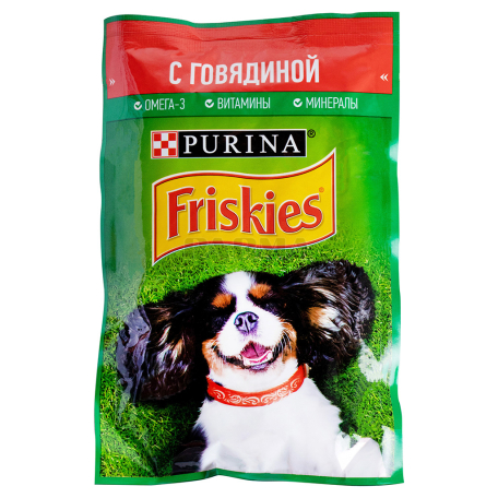 Շան կեր «Friskies» տավարի մսով 85գ
