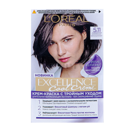 Մազի ներկ «Loreal Excellence N5.11»