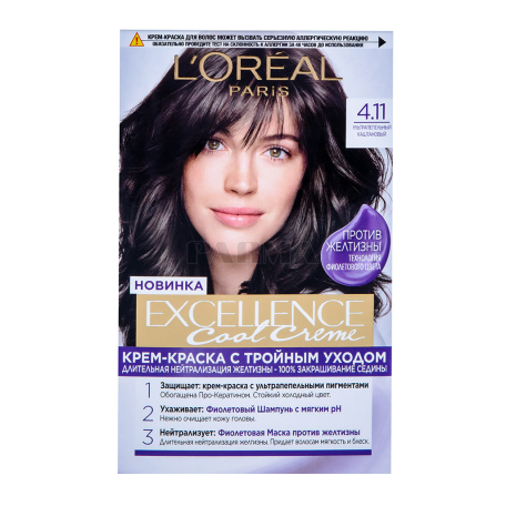 Մազի ներկ «Loreal Excellence N4.11»