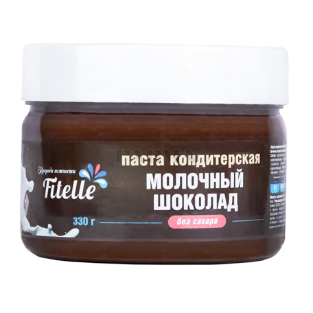 Паста `Fitelle` молочный шоколад 330г