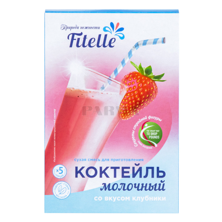 Сухая смесь для коктейля `Fitelle` молочная, клубника 150г