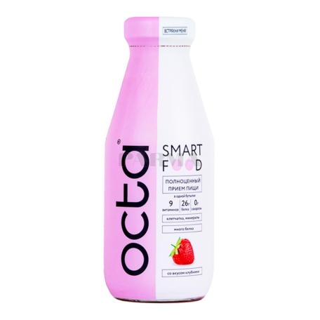 Молочный напиток `Octa` клубника 2.5% 330мл