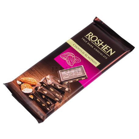 Շոկոլադե սալիկ «Roshen Dark Chopped Almonds» 85գ
