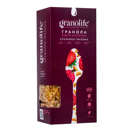 Гранола `Granolife` клубника, малина 400г
