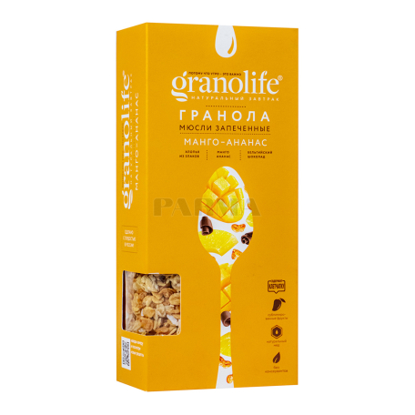 Гранола `Granolife` манго, ананас 200г