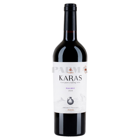 Вино `Karas Malbec` красное, сухое 750мл
