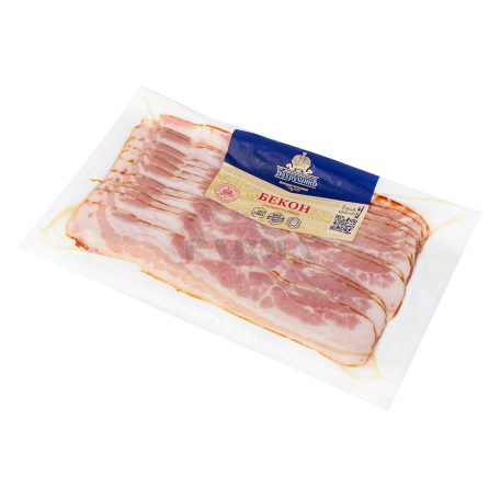Bacon `Bakhrushin` pork, raw 200g