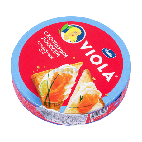 Сыр плавленый `Viola` с копченым лососем 130г