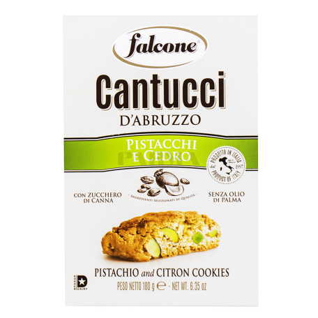 Печенье `Falcone Cantucci D`abruzzo Pistachio and Citron` 180г