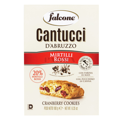 Թխվածքաբլիթ «Falcone Cantucci D`abruzzo Cranberry» 180գ