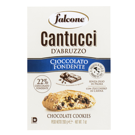 Печенье `Falcone Cantucci D`abruzzo Dark Chocolate` 200г