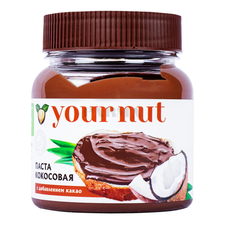 Կարագ-կրեմ կոկոսի «Your Nut» կակաո 250գ