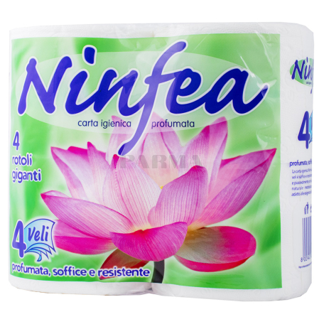 Туалетная бумага `Ninfea` 4 штук
