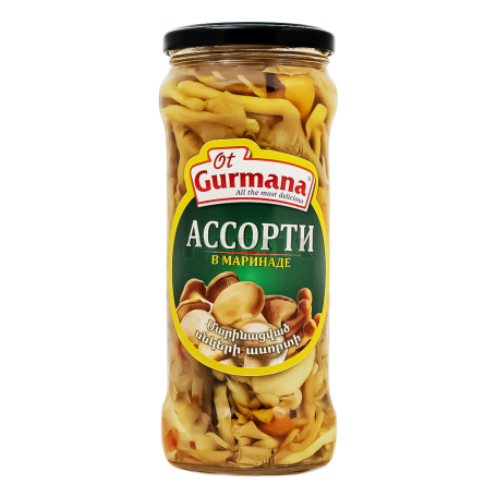 Pickled mushroom "Ot Gurmana" assorted 530g
