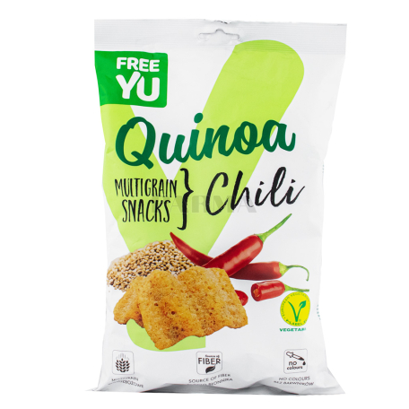 Չիպս հացահատիկային «Free Yu Quinoa & Chili» 70գ