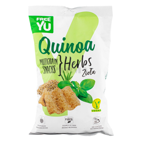 Չիպս հացահատիկային «Free Yu Quinoa & Herbs» 70գ