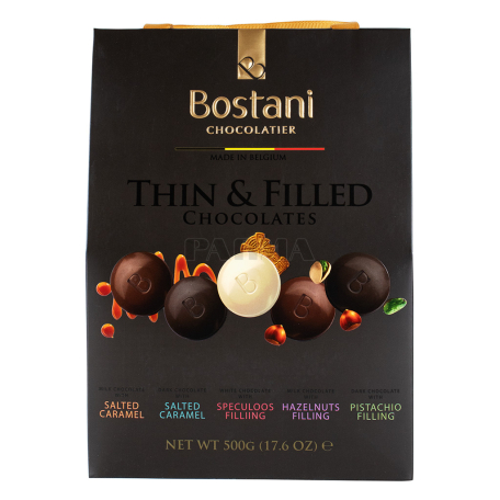 Շոկոլադե կոնֆետներ «Bostani Thin & Filled» հավաքածու 500գ