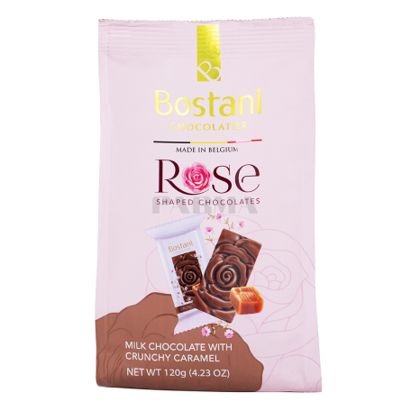 Շոկոլադե կոնֆետներ «Bostani Rose» կաթնային, խրթխրթան կարամել 120գ