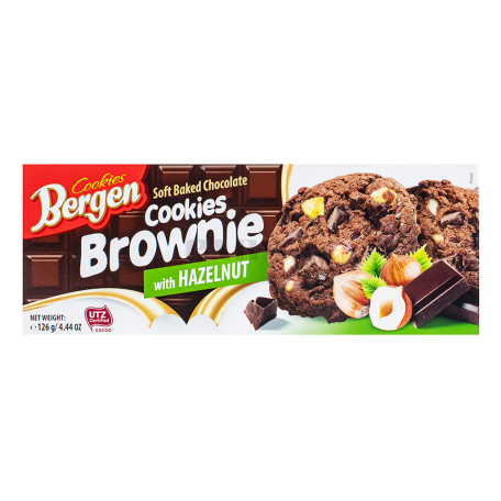 Թխվածքաբլիթ «Bergen Brownie» պնդուկ 126գ