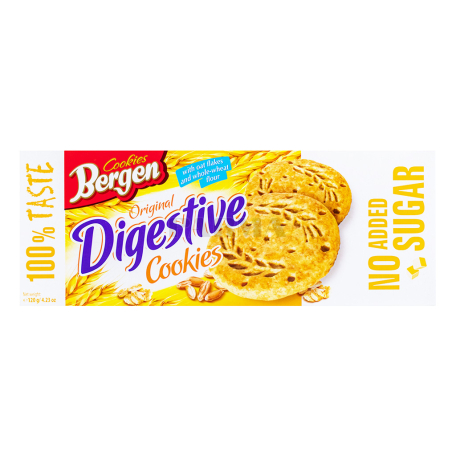 Թխվածքաբլիթ «Bergen Digestive» առանց շաքար 120գ