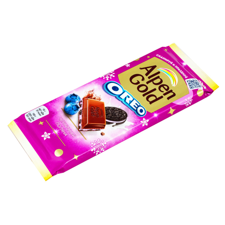 Շոկոլադե սալիկ «Alpen Gold Oreo» հապալաս 90գ