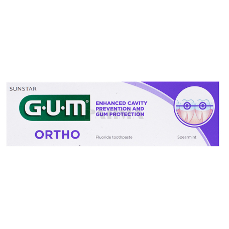Ատամի մածուկ «G.U.M Ortho» ալոե վերա, կոճապղպեղ 75մլ