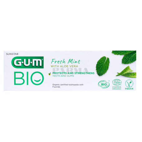 Зубная паста «G.U.M Bio» алоэ вера, мята 75мл