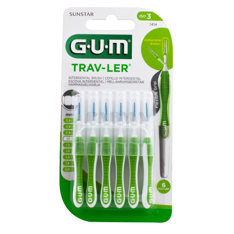 Toothbrush «G.U.M» 6 pieces, 1.1mm