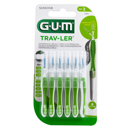 Щетка «G.U.M» 6 шт., 1.1мм