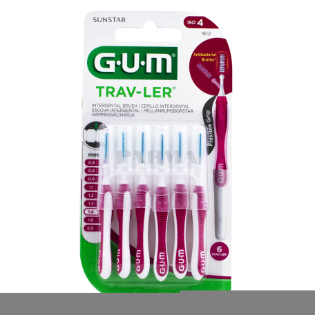 Toothbrush «G.U.M» 6 pieces, 1.4mm
