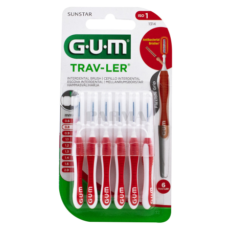 Toothbrush «G.U.M» 6 pieces, 0.8mm
