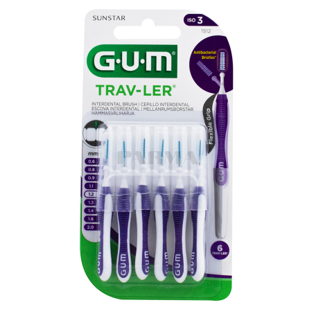 Toothbrush «G.U.M» 6 pieces, 1.2mm